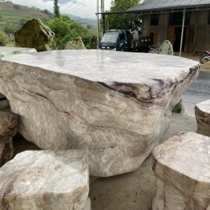 Mẫu bàn ghế đá tự nhiên đẹp nhất Hải Phòng