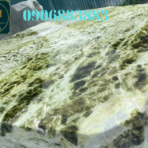 bàn ghế đá nguyên khối serpentine mặt ngọc