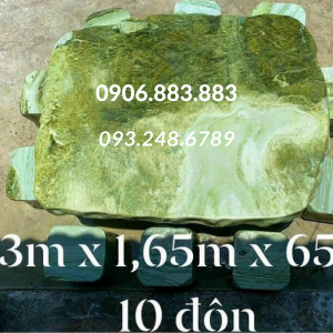 Bộ bàn ghế đá tự nhiên serpentine 10 đôn