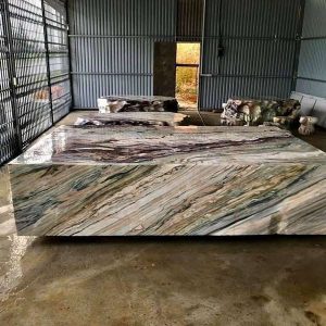 Sập Ngọc Ngũ Sắc  Vân Huyết Rồng Siêu Đẹp Tại Hải Phòng