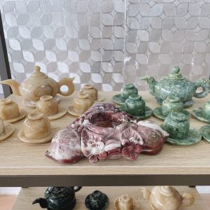 Ấm chén pha trà bằng đá tự nhiên