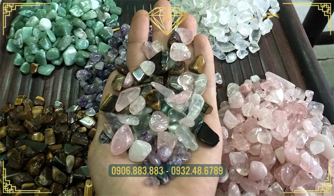 Thạch anh vụn ngũ sắc