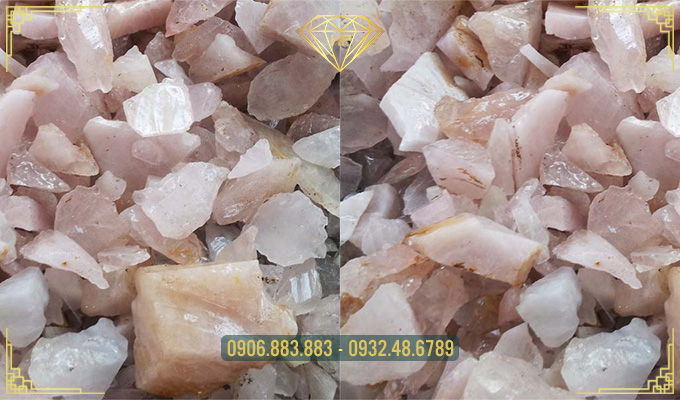Thạch anh thô vụn hồng